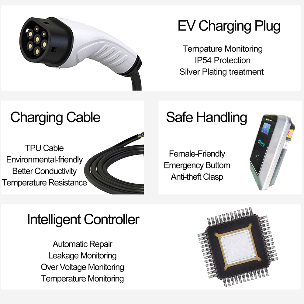 Bomern 7kw 11kw 22kw AC EV Wal - 22Kw Wallbox Type 2 Ocpp Rfid review and price