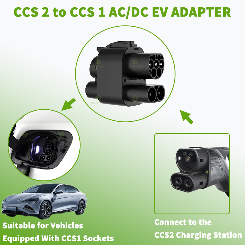 WUFEN AC & DC CCS2 To CCS1 DC  - Ccs2 To Ccs1 Fast Charge Adapter 250Kw review and price