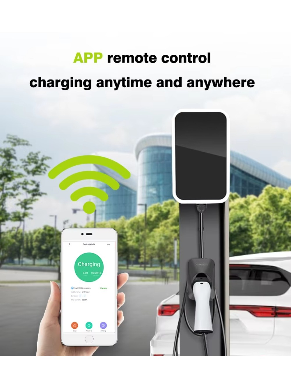22kW AC EV Charging Station Sm - 22Kw Wallbox Type 2 Ocpp Rfid review and price