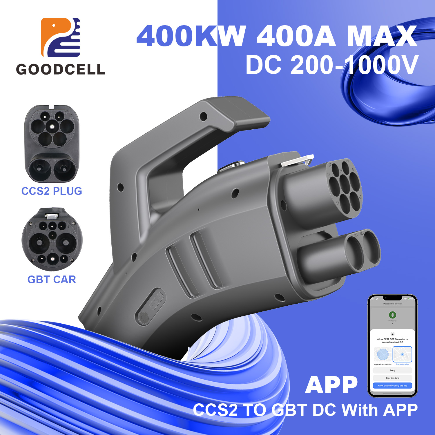 GOODCELL CCS2 to GB/T EV Charg - Gb/T To Ccs2 200A Fast Charging Adapter review and price
