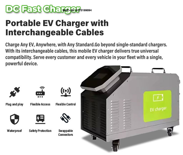 Home Use Mobile DC EV Charger  - Portable Dc Fast Charger 20Kw Ccs2 review and price