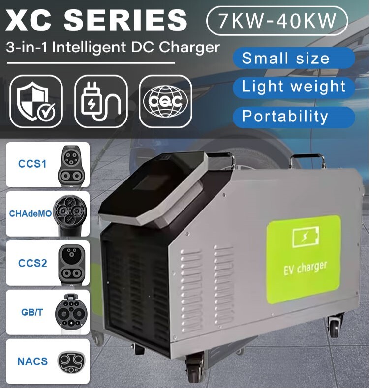 Home Use Mobile DC EV Charger  - Portable Dc Fast Charger 20Kw Ccs2 review and price