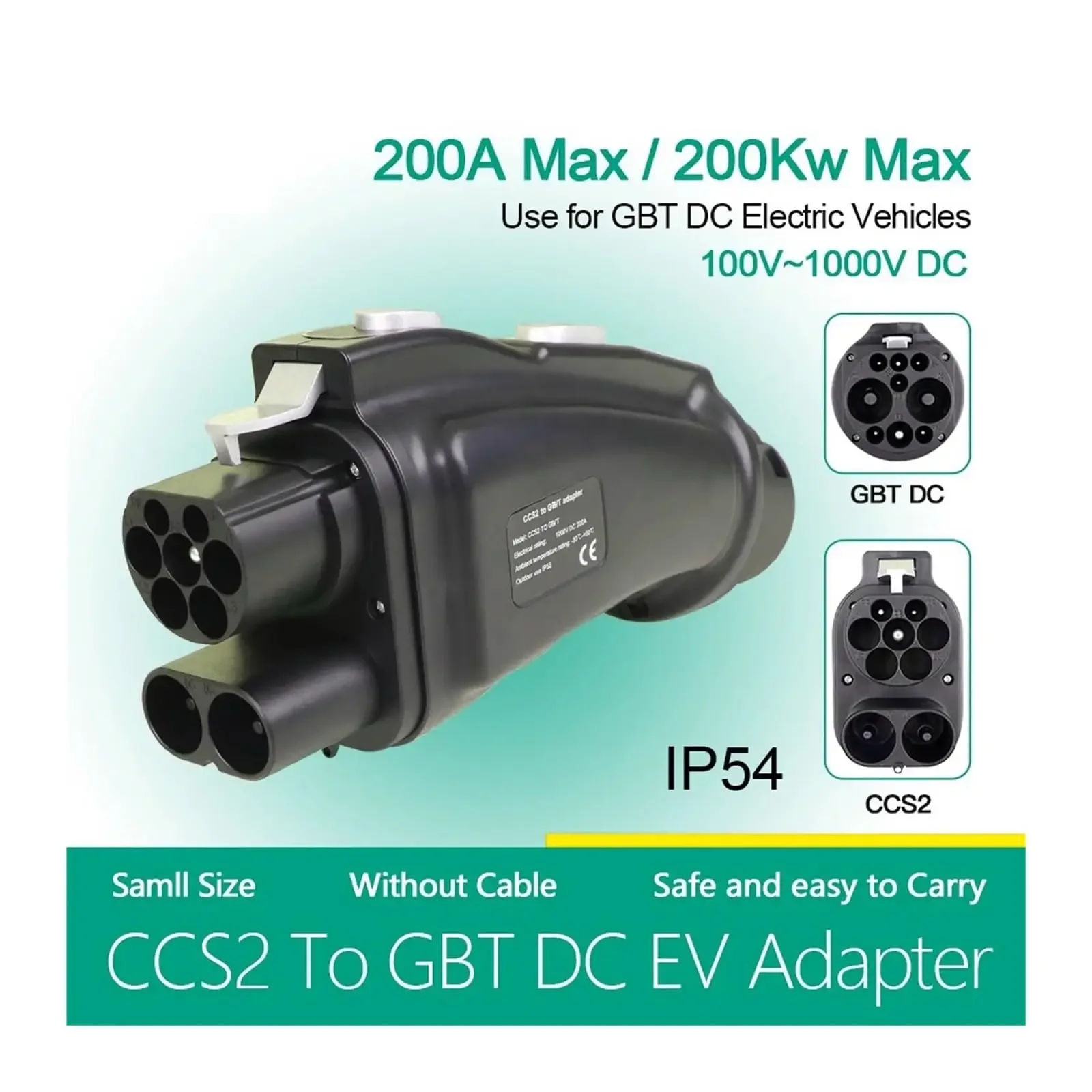 CCS Combo 2 to GB/T EV Adapter - Gb/T To Ccs2 200A Fast Charging Adapter review and price